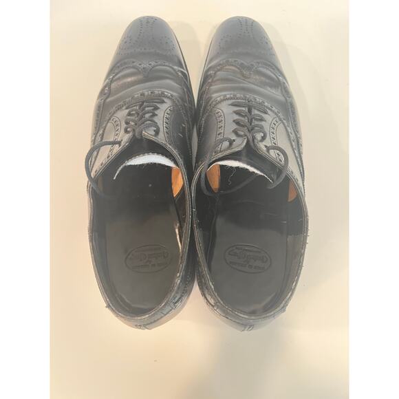 Crockett & Jones Clifford Oxford Dress Casual Shoes Black Size 8 E JP